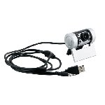 Webcam FACE TO FACE, silber-schwarz - Werbeartikel