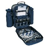Picknickrucksack HYDE PARK, blau - Werbeartikel