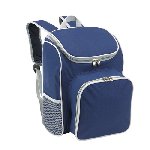 Picknick-Rucksack OUTSIDE, blau-grau - Werbeartikel