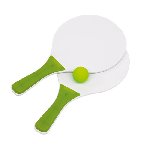 Beachball-Set SUMMER FEELING, gr�n-wei� - Werbeartikel