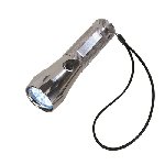 LED-Taschenlampe SILVER LIGHT, grau - Werbeartikel