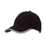 6-panel-Cap DETECTION, schwarz - Werbeartikel