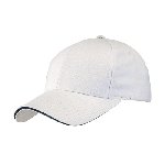 6-Panel-Sandwich-Cap LIBERTY, wei� - Werbeartikel