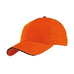 6-Panel-Sandwich-Cap LIBERTY, orange - Werbeartikel