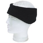 Polar-Fleece-Stirnband BLIZZARD, schwarz - Werbeartikel