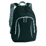 Rucksack AFRICA, schwarz-grau - Werbeartikel