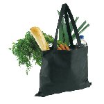 Einkaufstasche MARKET, schwarz - Werbeartikel