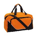 Sporttasche JORDAN, orange-schwarz - Werbeartikel