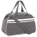 Sporttasche VINTAGE, grau-beige - Werbeartikel