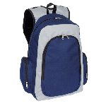 Rucksack URBAN, blau-grau - Werbeartikel