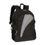 Rucksack STREAM, schwarz-grau - Werbeartikel