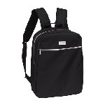 Rucksack SILVER LINE, schwarz-silber - Werbeartikel