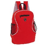 Rucksack TEC, schwarz-rot - Werbeartikel