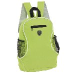 Rucksack TEC, schwarz-hellgr�n - Werbeartikel