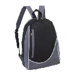 Rucksack POP, grau-schwarz - Werbeartikel
