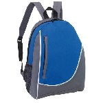 Rucksack POP, grau-blau - Werbeartikel