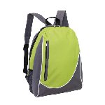 Rucksack POP, grau-apfelgr�n - Werbeartikel