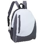 Rucksack POP, grau-wei� - Werbeartikel