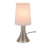 Tischlampe TOUCH ME, silber-wei� - Werbeartikel