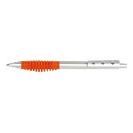 Druckkugelschreiber TOUCH, orange-silber - Werbeartikel