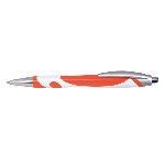 Kugelschreiber MODERN, orange-wei� - Werbeartikel
