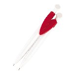 Kugelschreiber-Set VALENTINE, wei�-rot - Werbeartikel