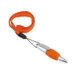Kugelschreiber TWISTER, orange-silber - Werbeartikel
