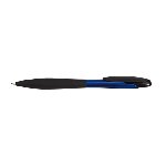 Druckkugelschreiber SKINNY, schwarz-blau - Werbeartikel
