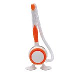 Stiftest�nder LEGGY, wei�-orange - Werbeartikel