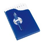 Notizbuch SCRIPT, blau - Werbeartikel