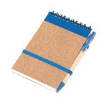 Notizringbuch RECYCLE, blau - Werbeartikel