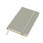 Notizbuch ATTENDANT, silber - Werbeartikel