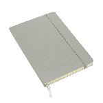 Notizbuch ATTENDANT, silber - Werbeartikel
