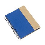 Notizbuch MAGNY, blau-natur - Werbeartikel