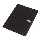Dokumentenmappe SESSION, blau-schwarz - Werbeartikel