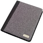 Portfolio LINEN, grau-schwarz - Werbeartikel