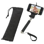 Teleskop-Halter SELFIE, schwarz - Werbeartikel