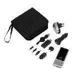 Handyladeger�te-Set COMPLETE, schwarz - Werbeartikel