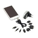 Solar-Aufladeger�t SUNSHINE, silber - Werbeartikel