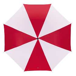 Taschenschirm REGULAR, rot-wei� - Werbeartikel