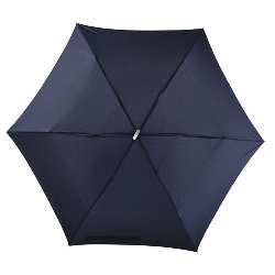 Flacher Mini-Taschenschirm FLAT, marineblau - Werbeartikel