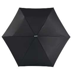 Flacher Mini-Taschenschirm FLAT, schwarz - Werbeartikel