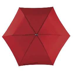 Flacher Mini-Taschenschirm FLAT, dunkelrot - Werbeartikel