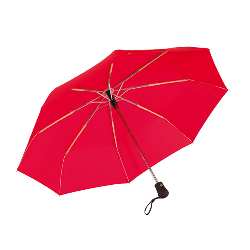 Windproof-Taschenschirm BORA, rot - Werbeartikel