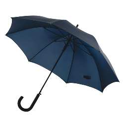 Windproof-Stockschirm WIND, marineblau - Werbeartikel