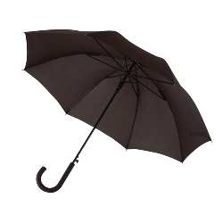 Windproof-Stockschirm WIND, schwarz - Werbeartikel