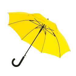 Windproof-Stockschirm WIND, gelb - Werbeartikel