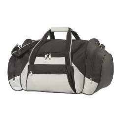 Reisetasche ICELAND, schwarz-grau - Werbeartikel