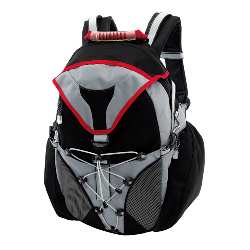 Wetterfester Rucksack CROSS, schwarz - Werbeartikel