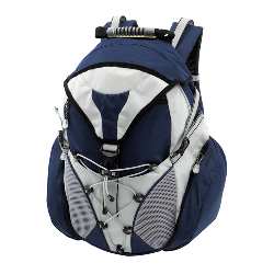 Wetterfester Rucksack CROSS, blau - Werbeartikel
